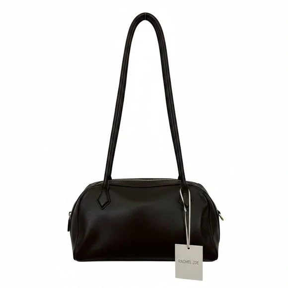 Rachel Zoe Chocolate Brown Barrel Bag RZ-8585 NWT - Picture 1 of 7